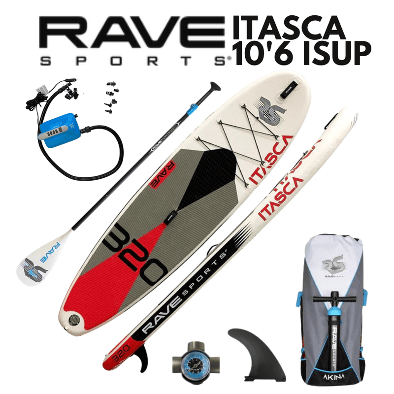 Rave Sports 10'6" Itasca Salmon Red Inflatable Paddleboard