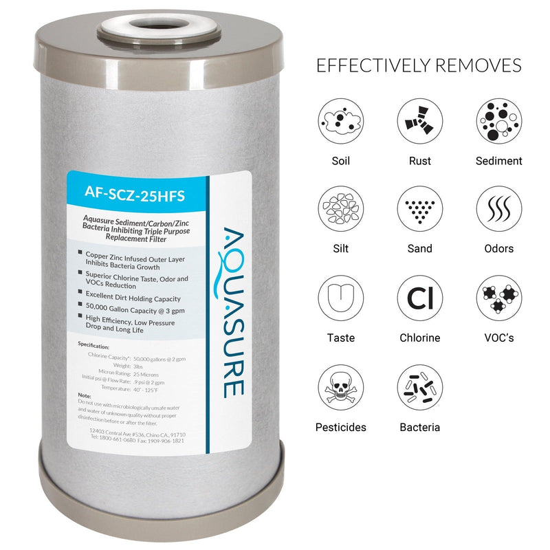 Aquasure Harmony Series | 48,000 GRAINS Water Softener & Triple Purpose Pre-Filter