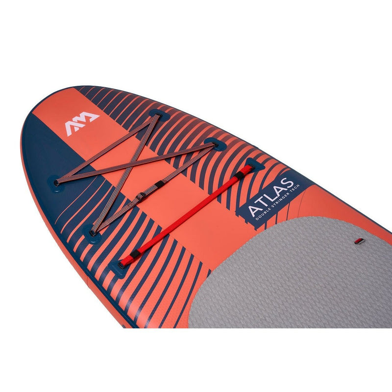 Aqua Marina 12’0″ Atlas (Sky Glider) - Advanced All-around iSUP, 3.66m/15cm, with carbon/fiberglass hybrid PASTEL paddle and coil leash