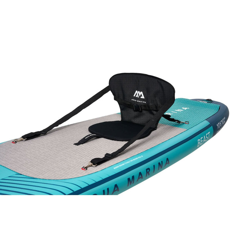 Aqua Marina 10’6″ Beast (Aqua Splash) - Advanced All-around iSUP, 3.2m/15cm, with carbon/fiberglass hybrid PASTEL paddle and coil leash