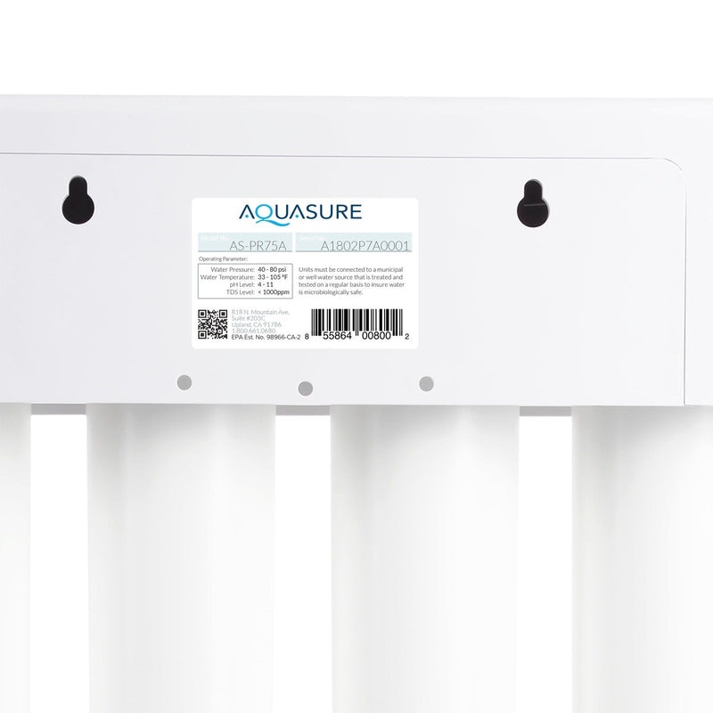 Aquasure Harmony Series | 48,000 Grains Whole House Water Softener & 75 GPD Reverse Osmosis System Bundle