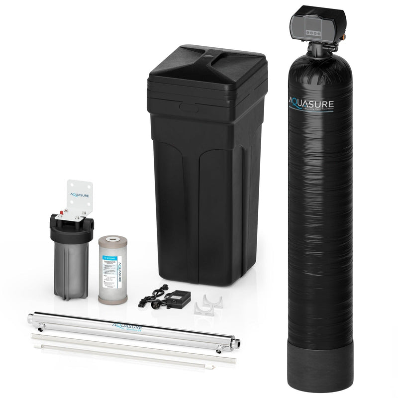 Signature Series | 48,000 Grains Water Softener with 12 GPM Quantum UV Sterilizer System and Triple Purpose Carbon Pre-Filter