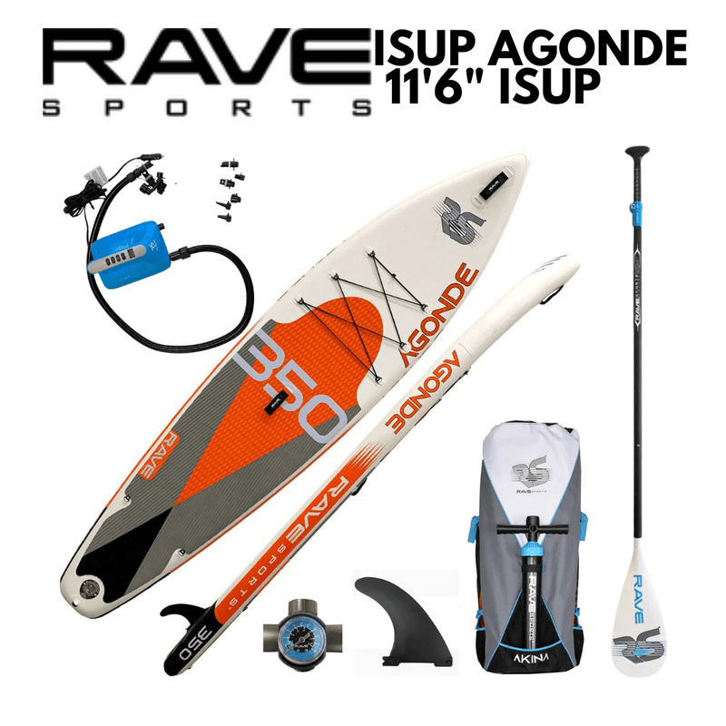 Rave Sports 11'6" Agonde 350 Orange Inflatable Paddleboard