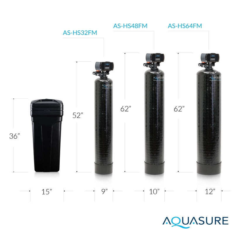 Aquasure Harmony Series | 64,000 Grains Water Softener w/ Fine Mesh Resin