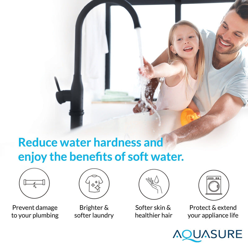 Aquasure Signature Pro | Whole House Water Filter Bundle with 64,000 Grains Softener, 75 GPD Reverse Osmosis System & Triple Purpose Pre-Filter