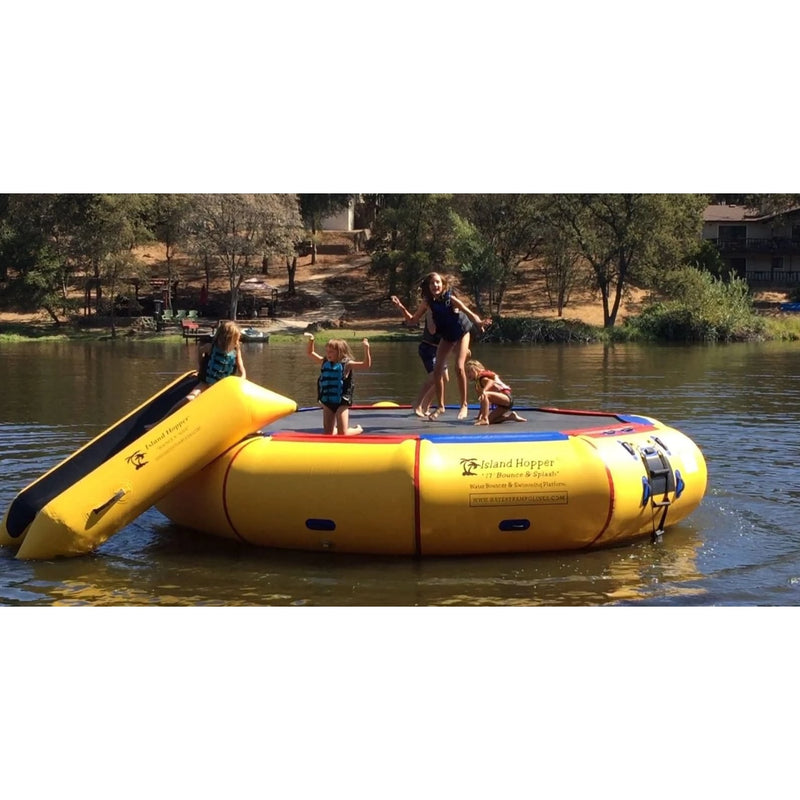 Island Hopper 17' Springless Water Bouncer "Bounce & Splash" Recreational Grade - 17'BNS