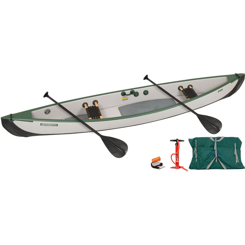 Sea Eagle TravelCanoe TC16 Start Up 2 Person Inflatable Canoe Package