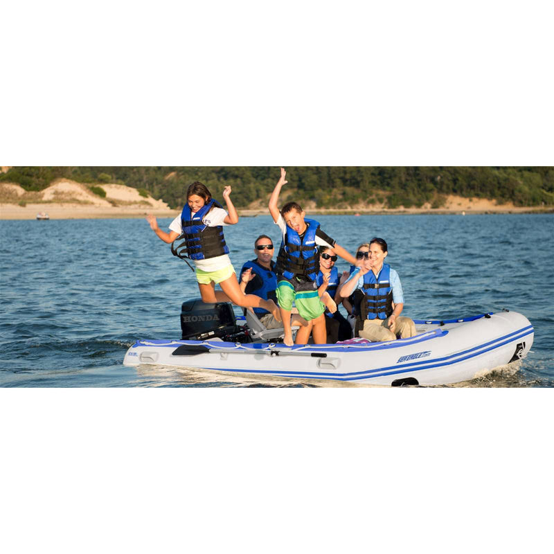 Sea Eagle 12'6 Sport Runabout Swivel Seat Drop Stitch Deluxe Inflatable Raft Package